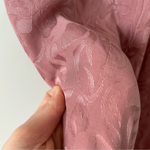 [S] Smash + Tess X Ashlee Simpson Disco Blush Pink Velvet Floral Mini Slip Dress - Picture 9 of 15